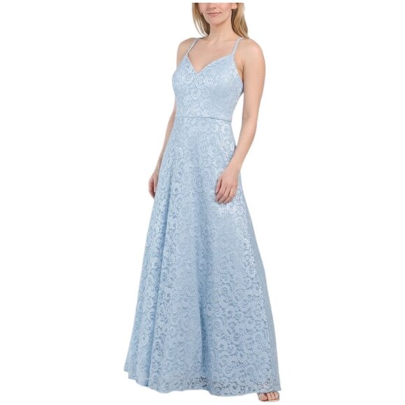 NIGHTWAY Full Skirt Sequin Gown - Picture 1 of 6